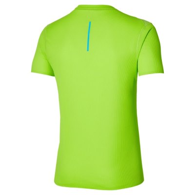 Camisa Mizuno AERO Tee Hombre Verdes Claro - Chile M124DFJLRP